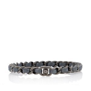 Chanel Leather Chain CC Turnlock Bangle
